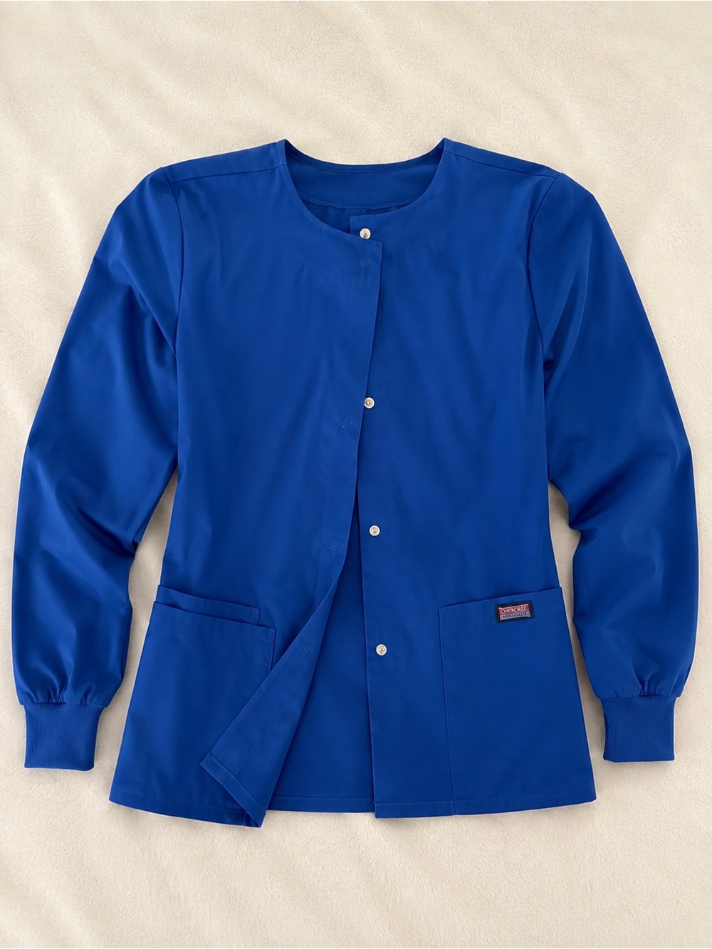 Cherokee Workwear Scrub Jacket Royal Blue